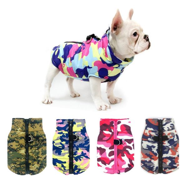 Abrigo Impermeable con Arnés Perros